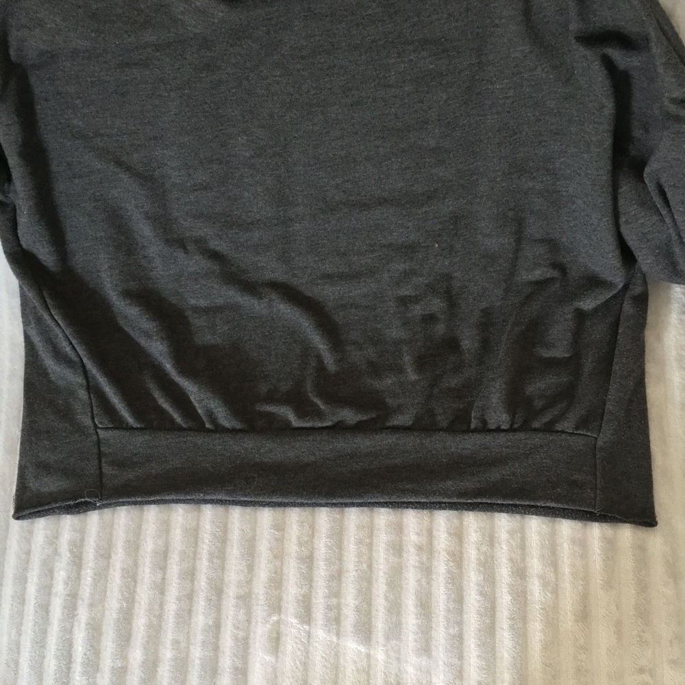 Long Sleeve Ripped Sweatshirt - Picture 4 of 4